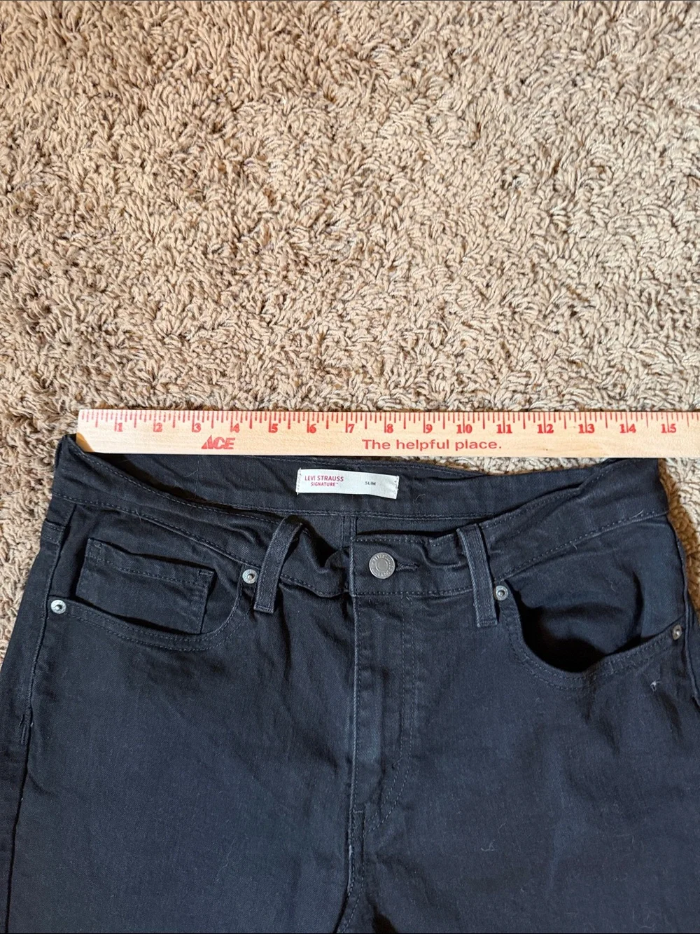 Levi's Men's Black Slim Straight Jeans Size 32x30